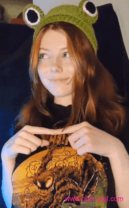 Redhead Flash Cuteness Gif