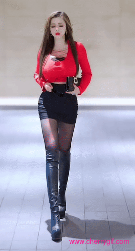 gorgeous long legged asian Gif