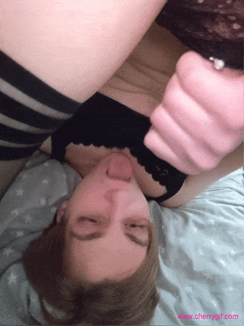 Exactly how sissies should cum Gif