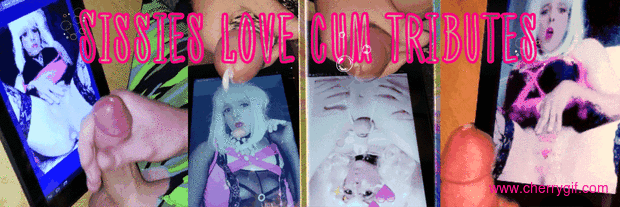 Sissies love cum tributes Gif
