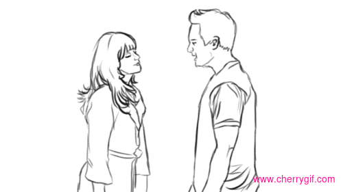 gift kiss comic Gif